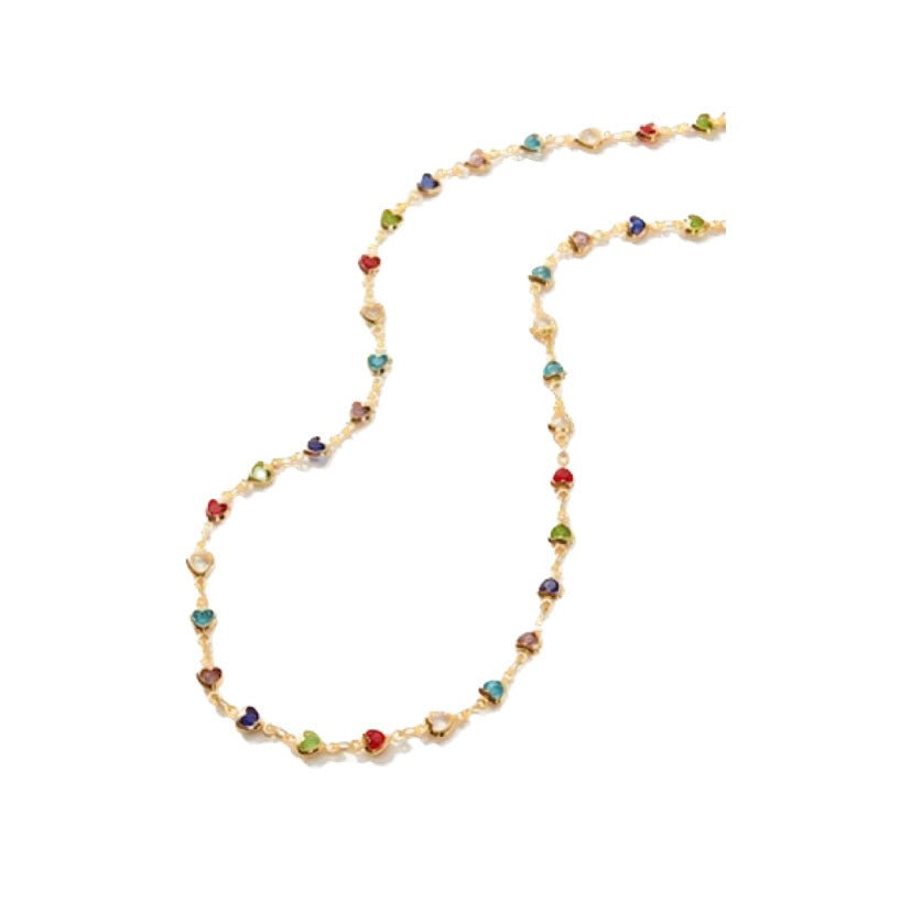 heart tie chain