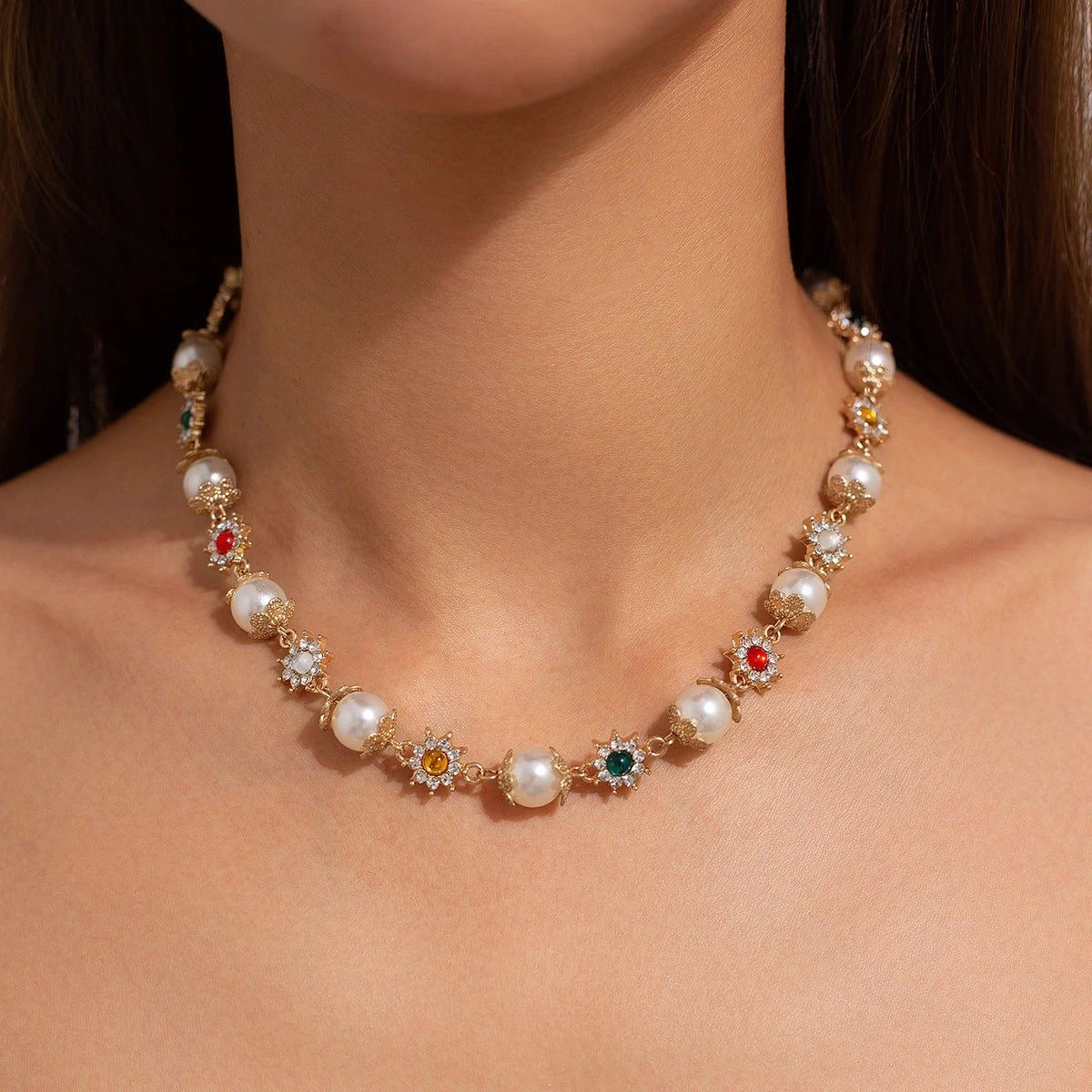 Pearl Gem Necklace