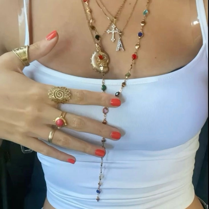 heart tie chain
