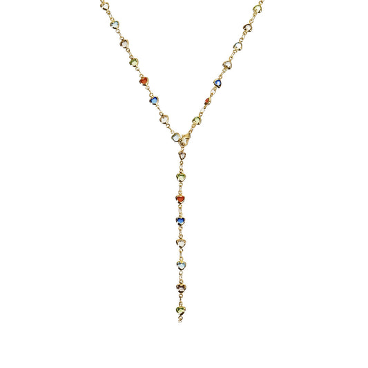 heart tie chain