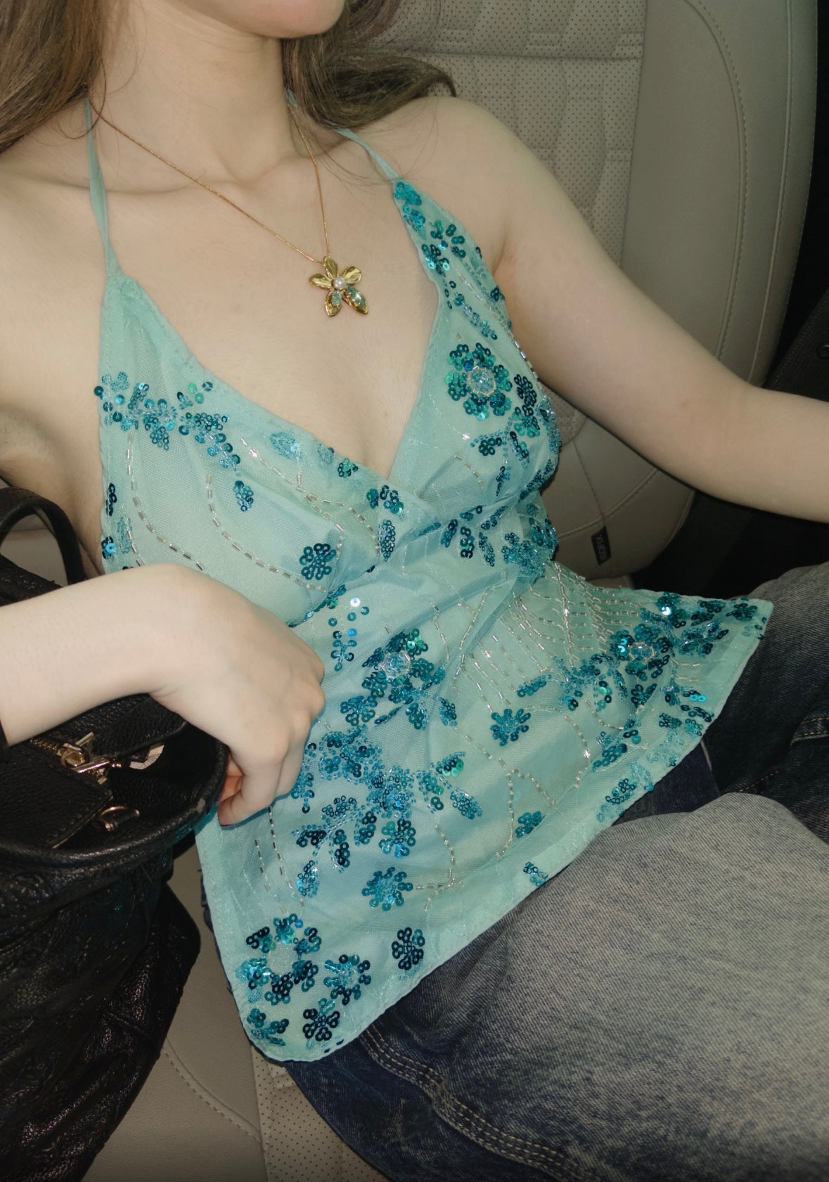 Bubblecrush sequin top