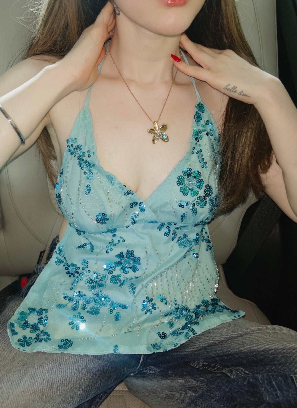 Bubblecrush sequin top