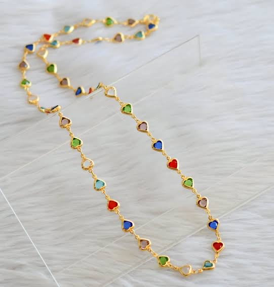 heart tie chain