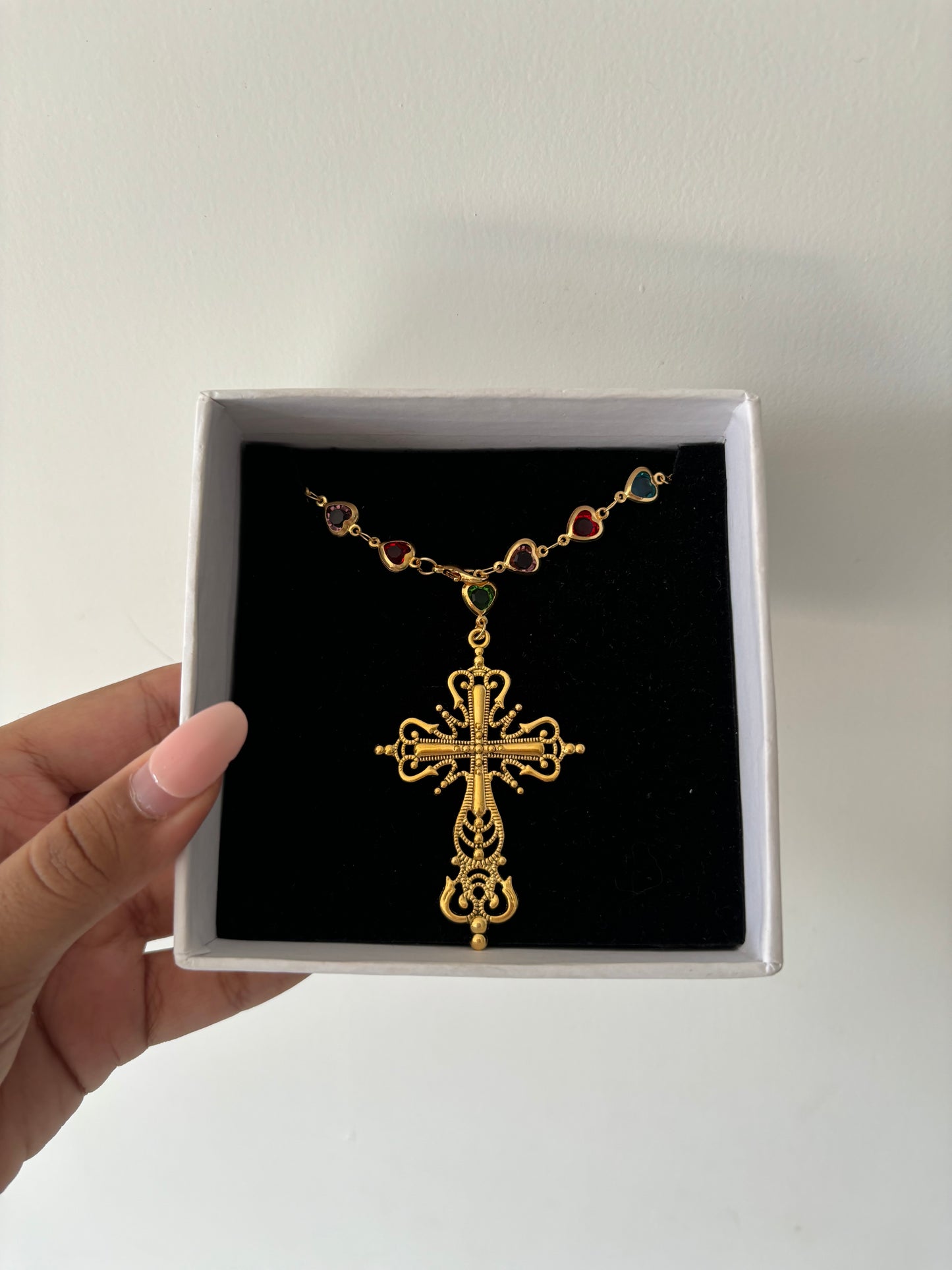 heart tie chain
