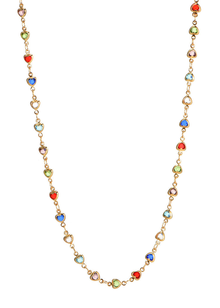 heart tie chain