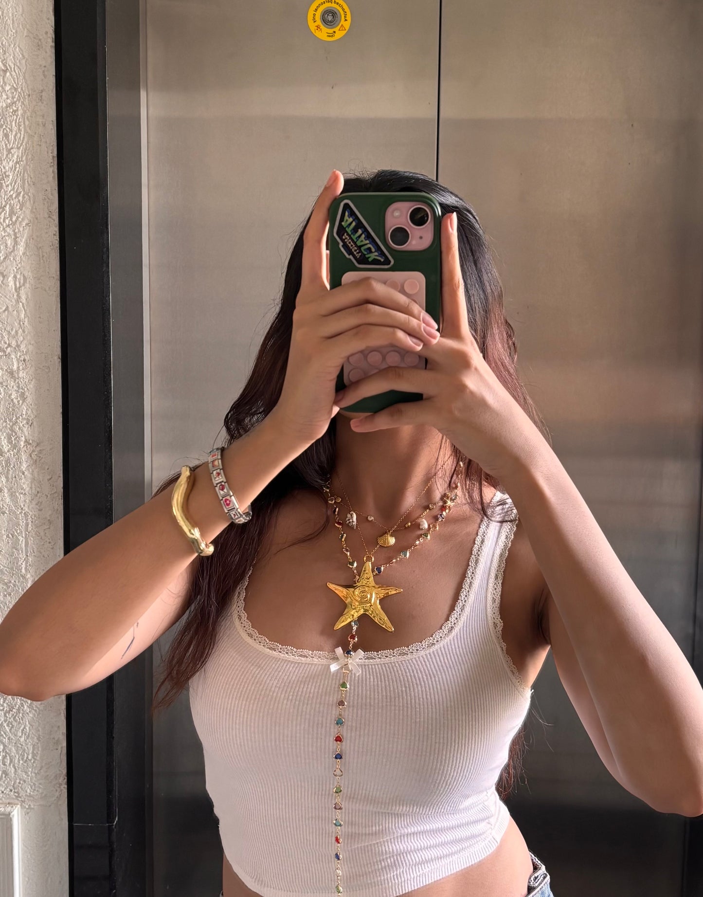 heart tie chain