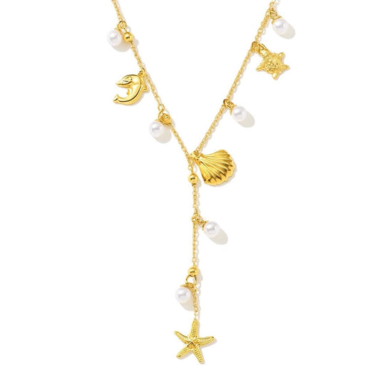 Aqua Charm Necklace
