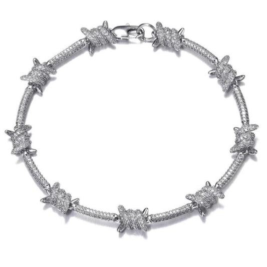 Iced Barbed Wire Bracelet