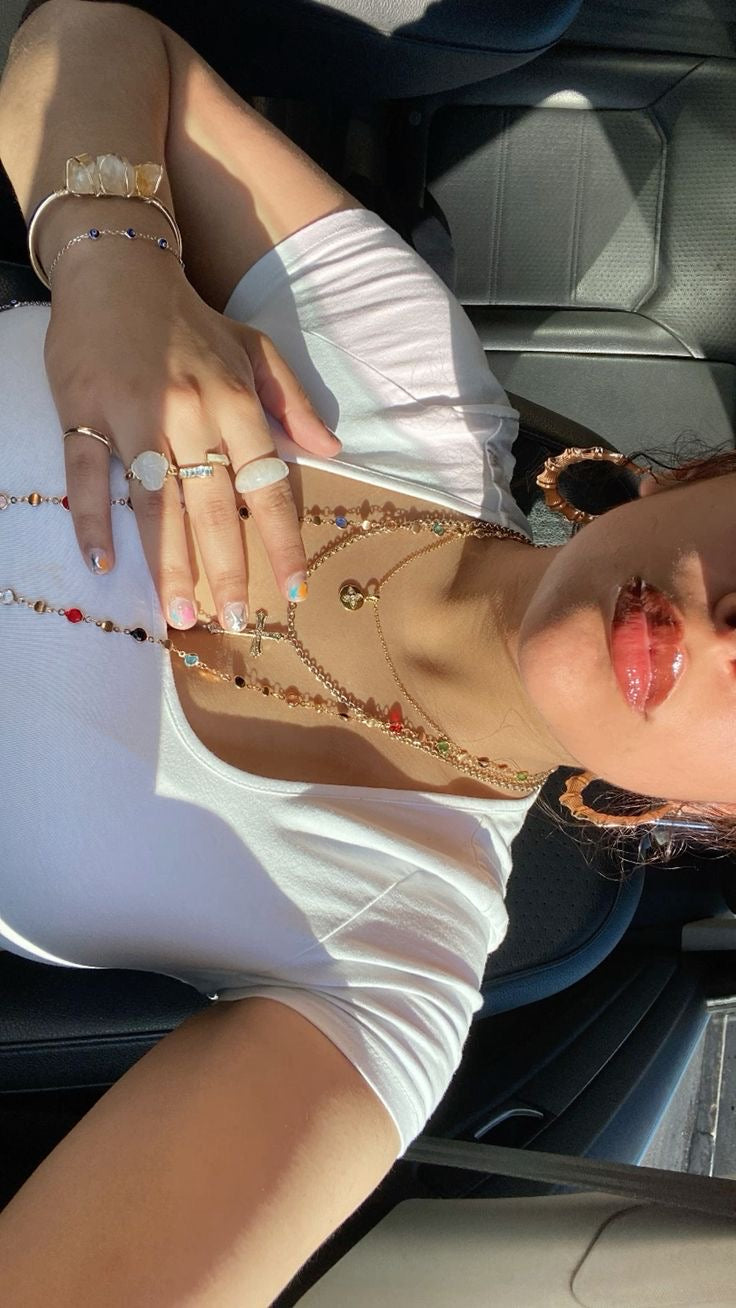 heart tie chain