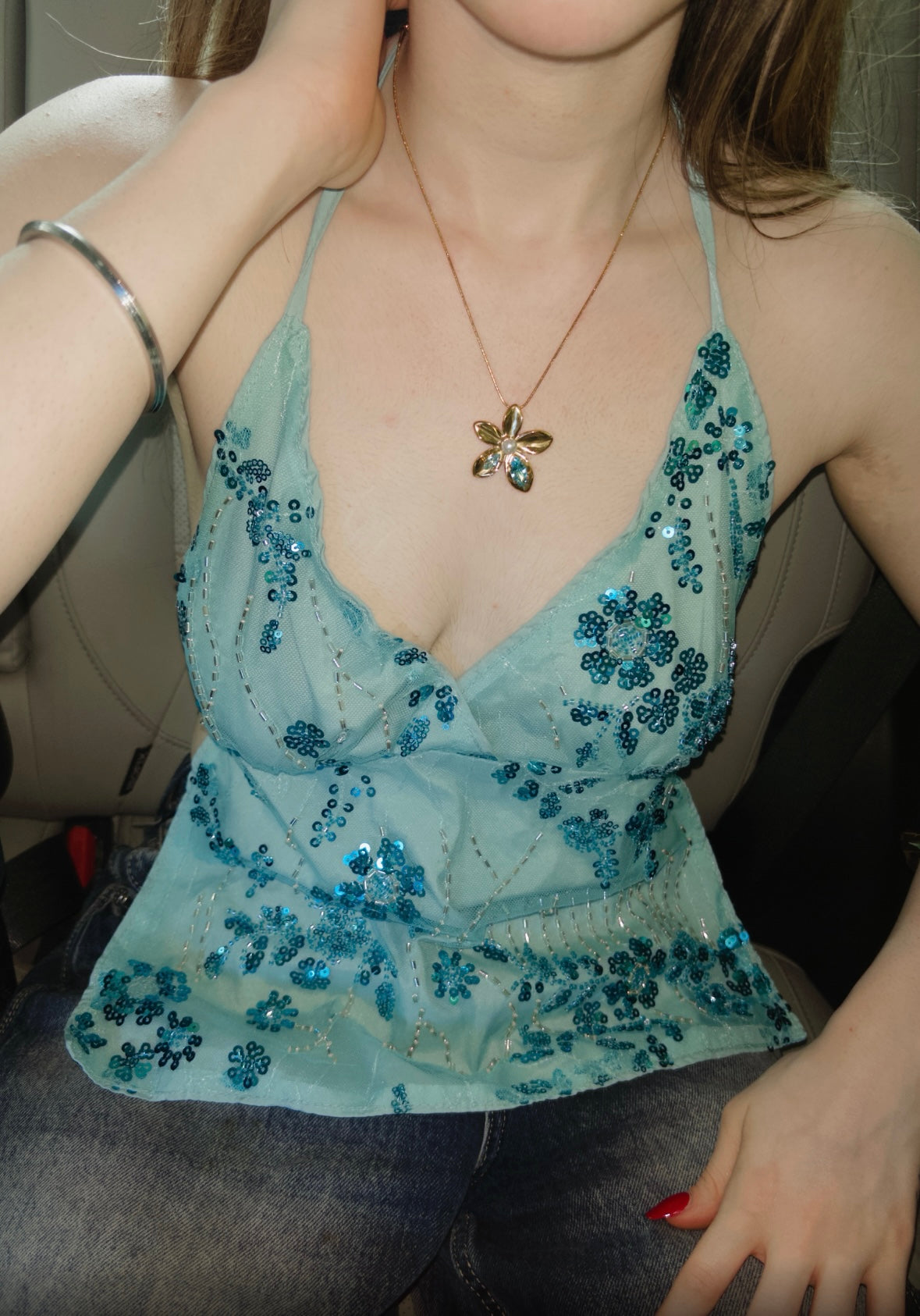 Bubblecrush sequin top
