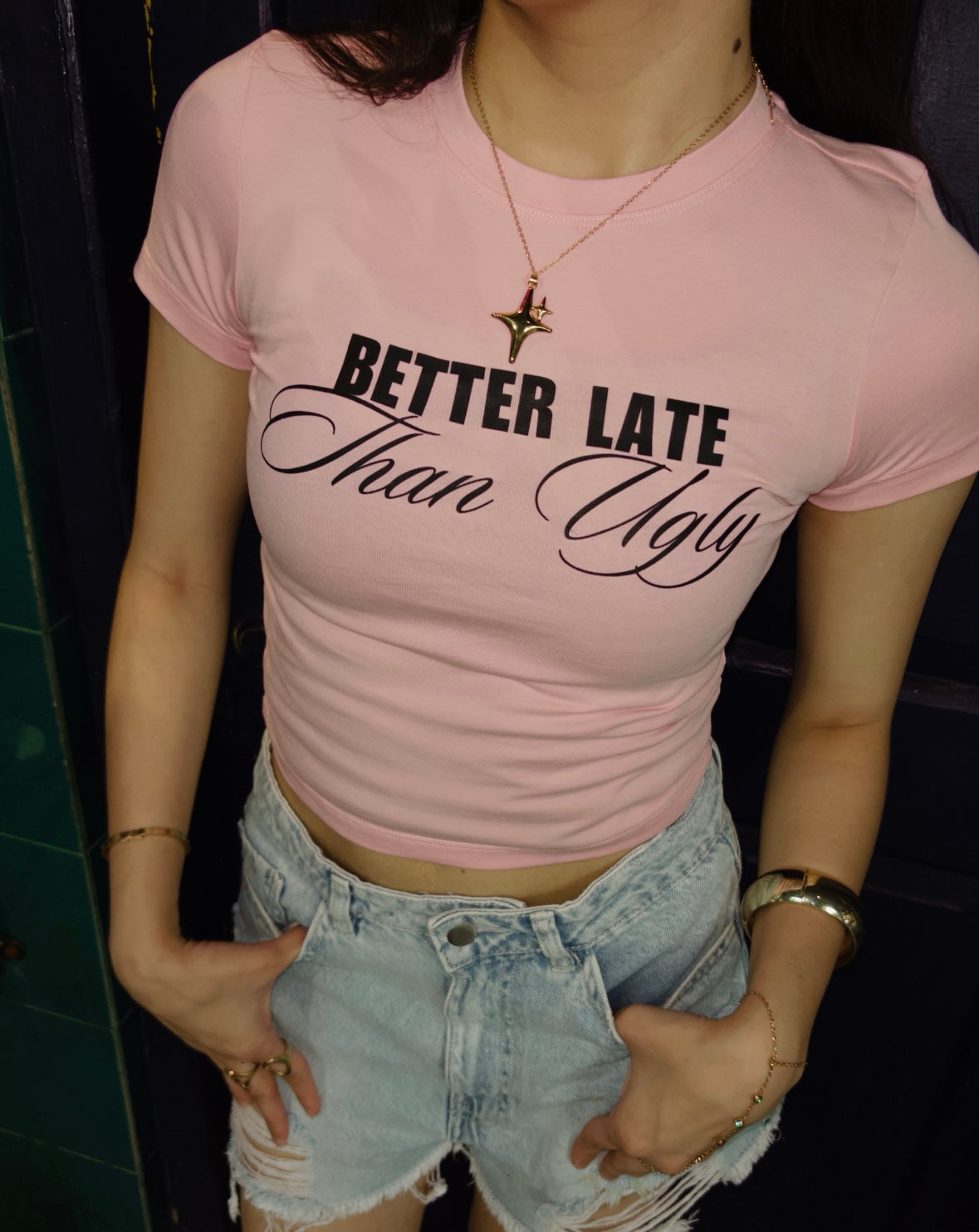 Better Late Baby Tee