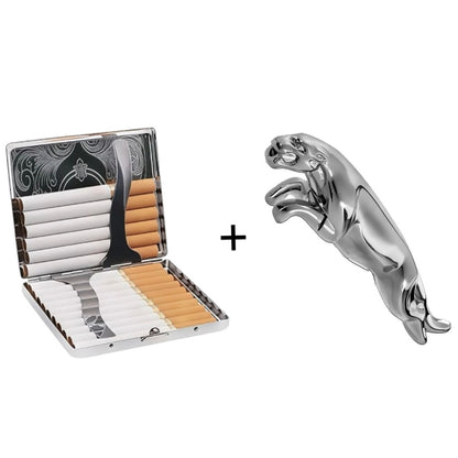 Cig Case+ Jaguar Lighter