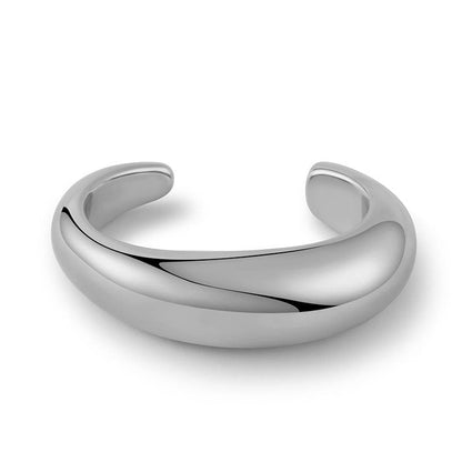 Chunky Silver Bangle