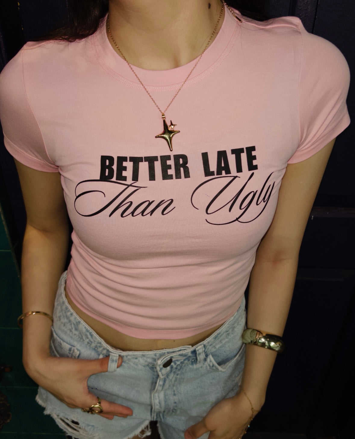 Better Late Baby Tee