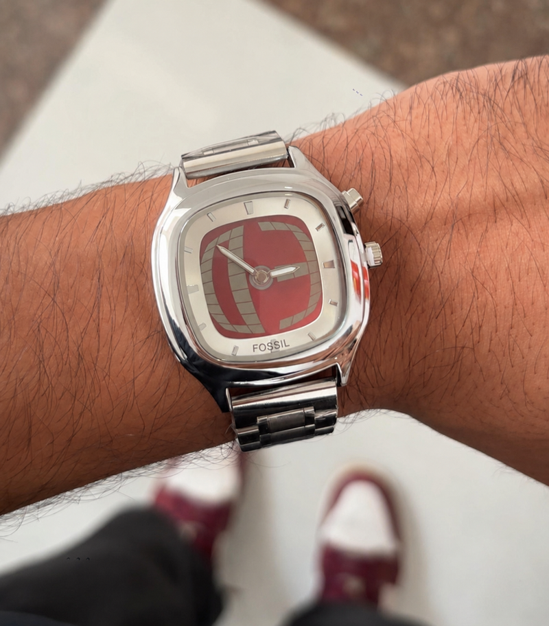 Y2k Digital Watch Red (Square)