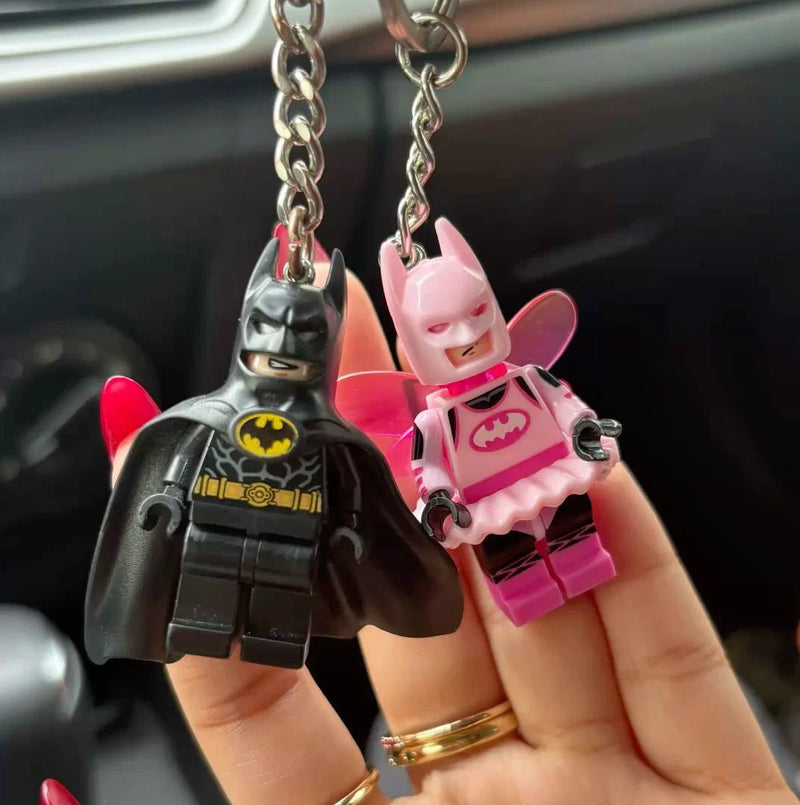Batman & Batgirl Keychain