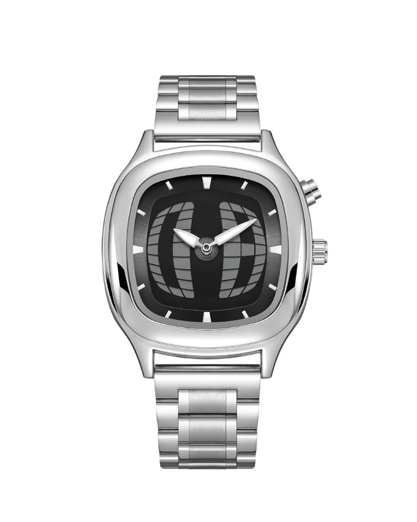 Y2k Digital Watch Black (Square)