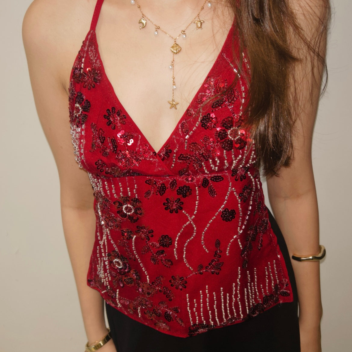 Mirchi Sequin Top