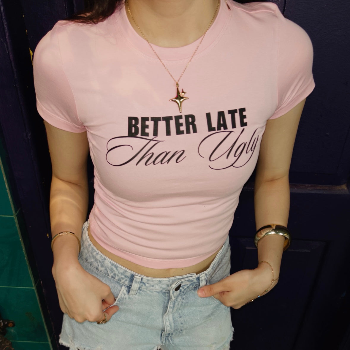 Better Late Baby Tee