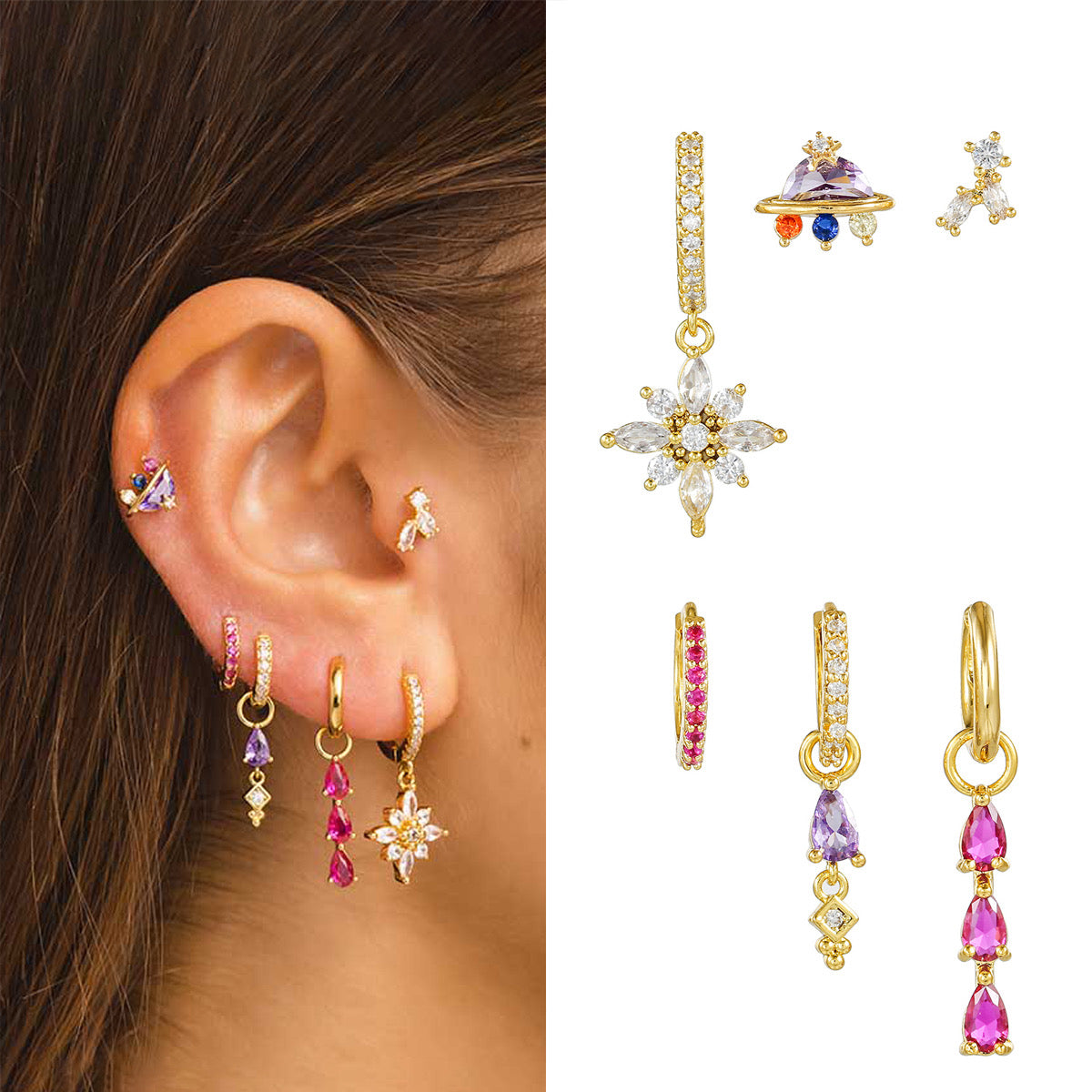 Princess Earrings Set