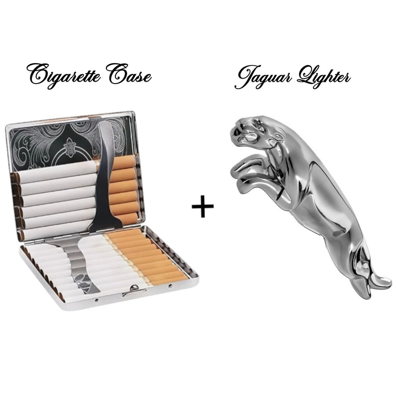 Cig Case+ Jaguar Lighter