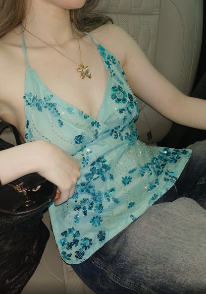 Bubblecrush sequin top