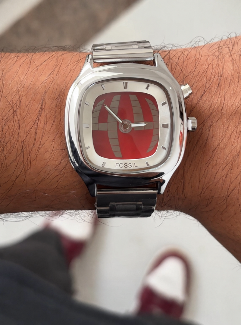 Y2k Digital Watch Red (Square)