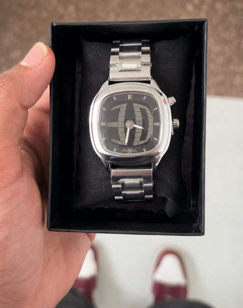 Y2k Digital Watch Black (Square)