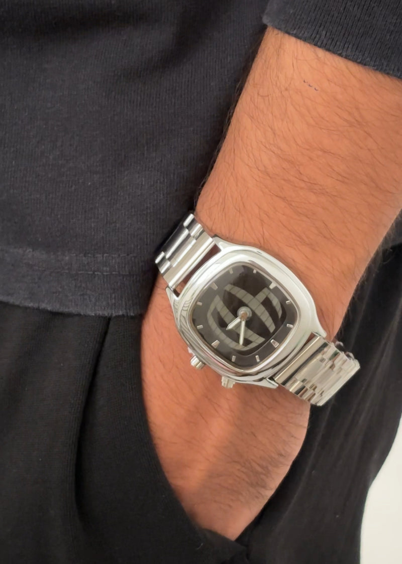 Y2k Digital Watch Black (Square)