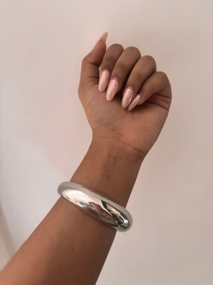 Chunky Silver Bangle