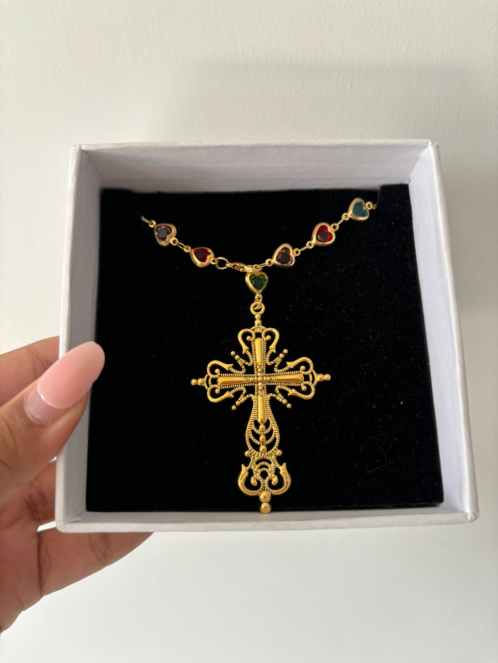 heart tie chain