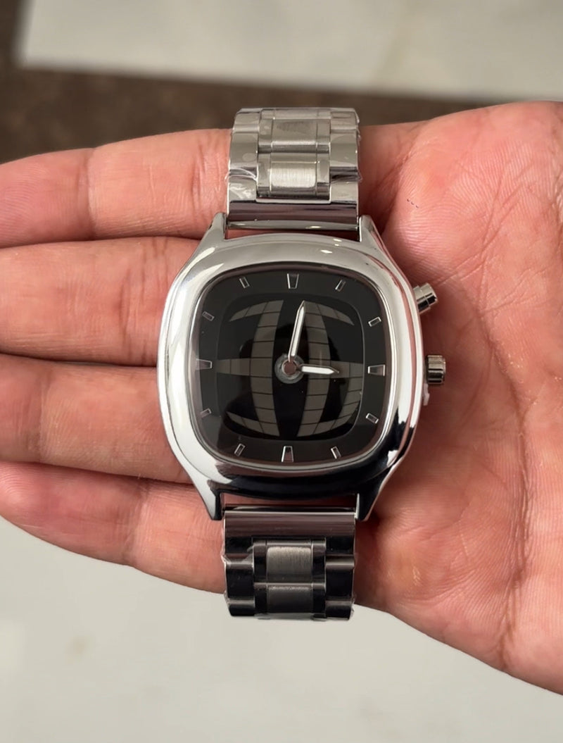 Y2k Digital Watch Black (Square)