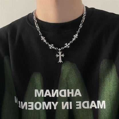 Chrome Beaded Necklace