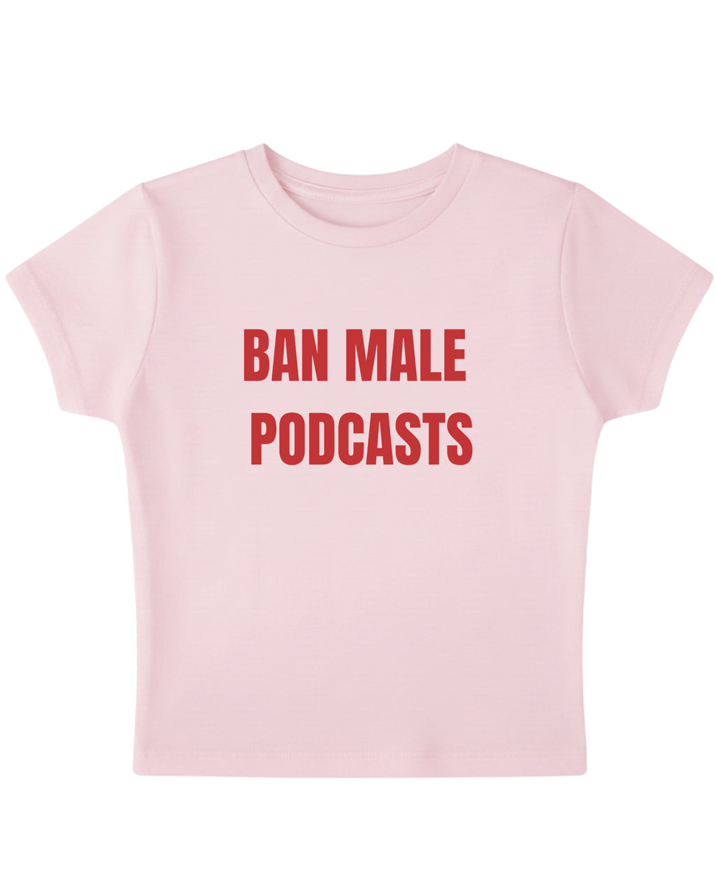 Baby Pink Baby Tee Front Design