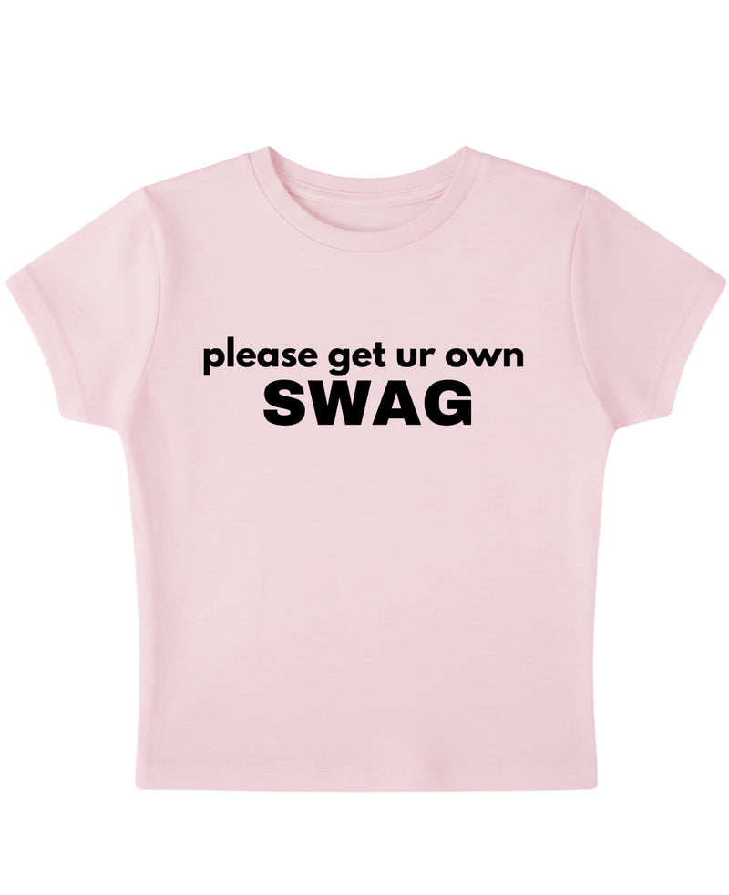 Baby Pink Baby Tee Front Design