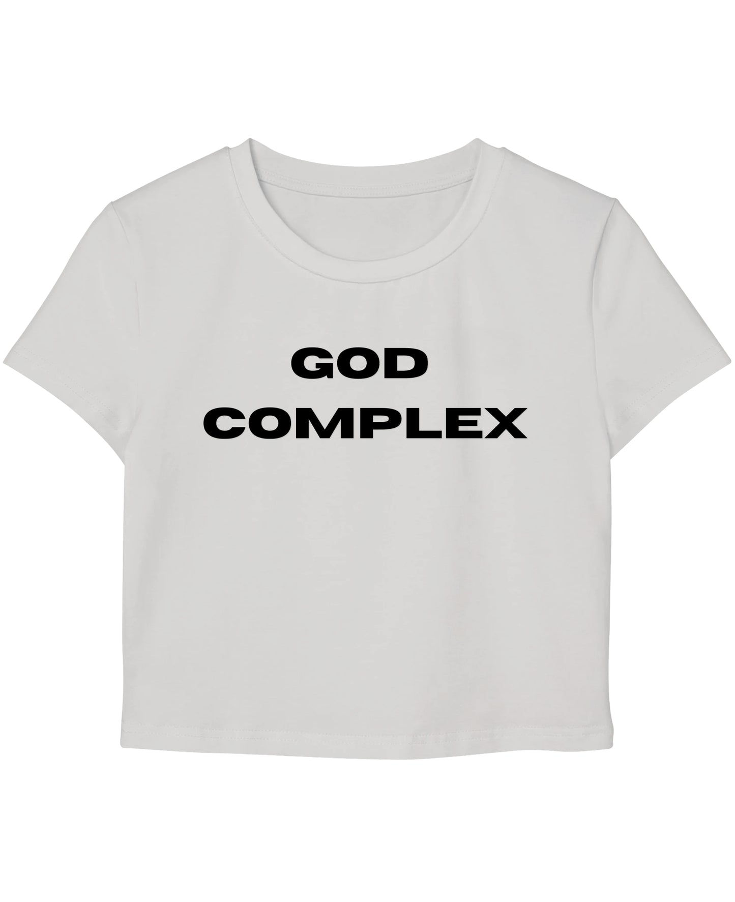 White Baby Tee Front Design