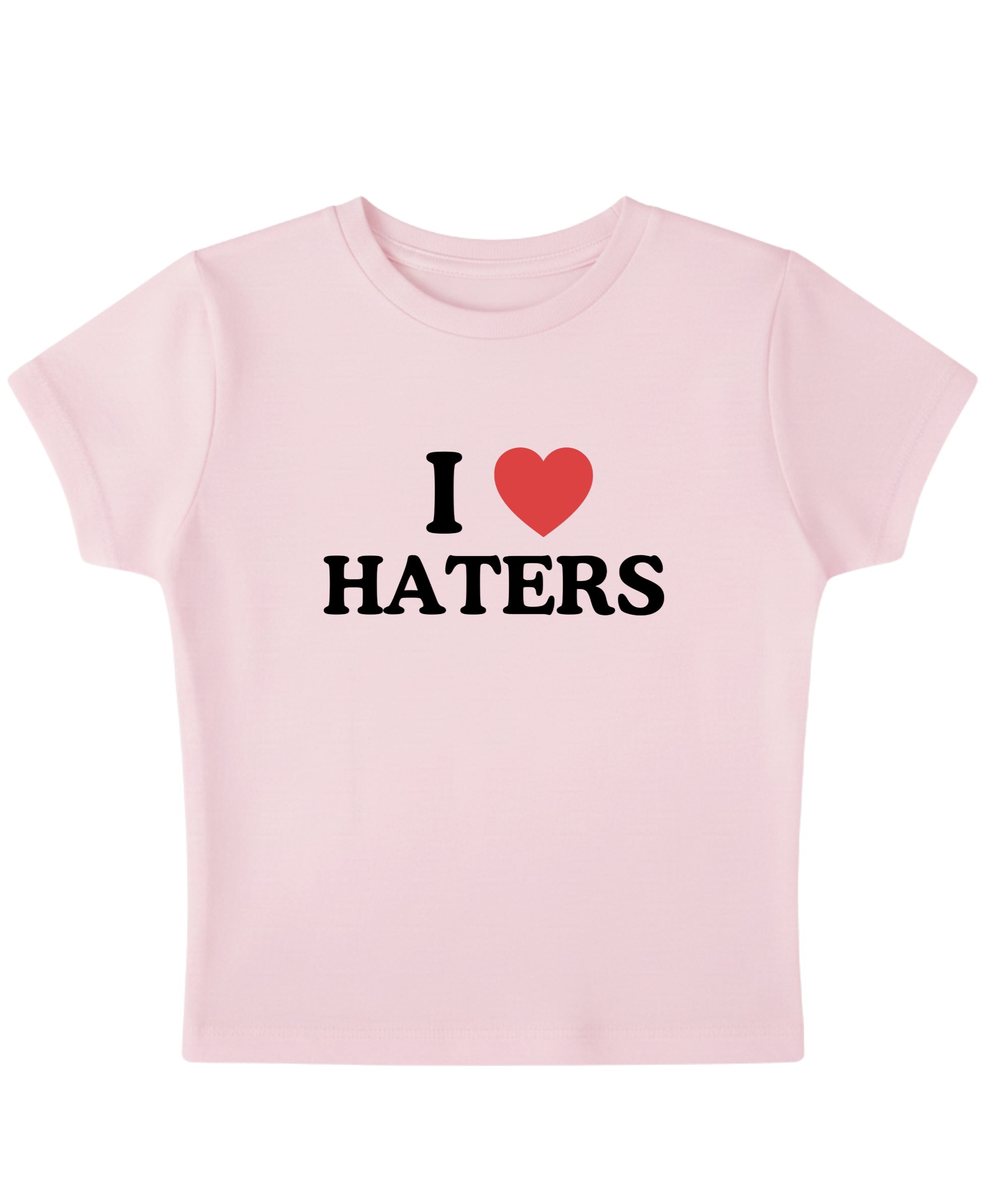 Baby Pink Baby Tee Front Design