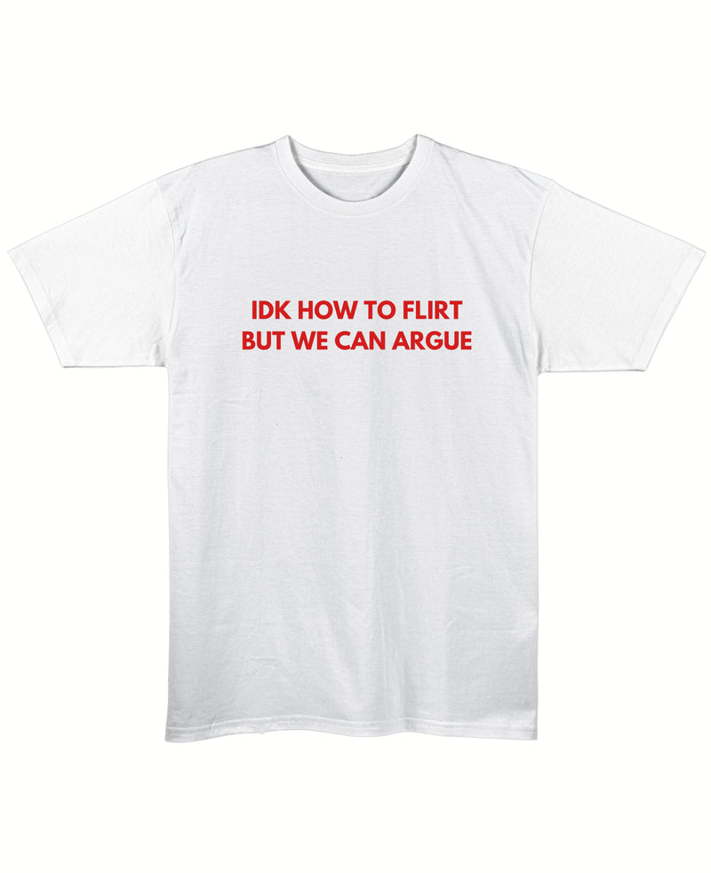 White Regular Fit T-shirt Front Design