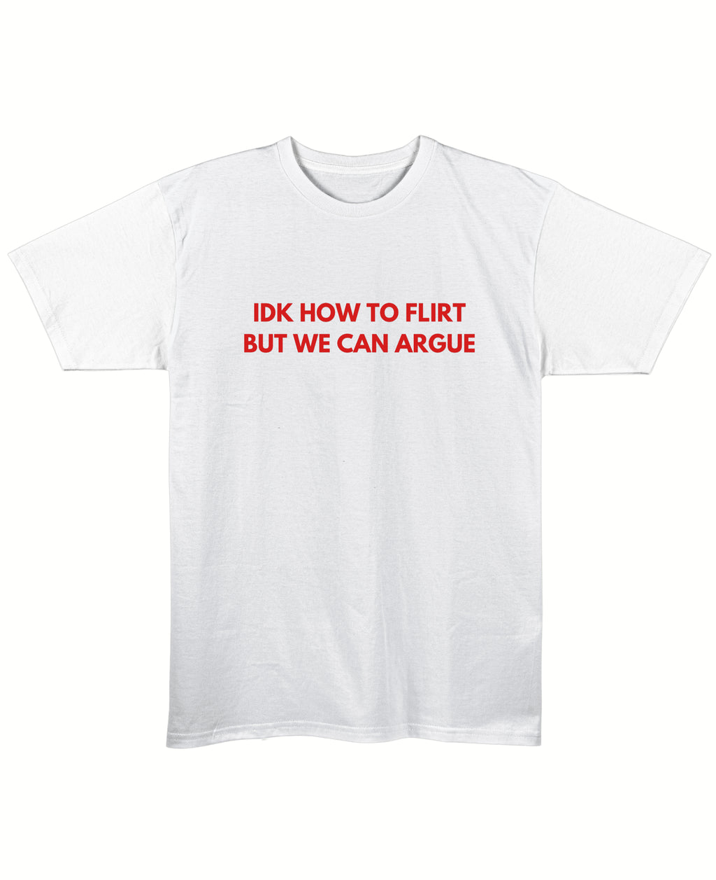 White Regular Fit T-shirt Front Design