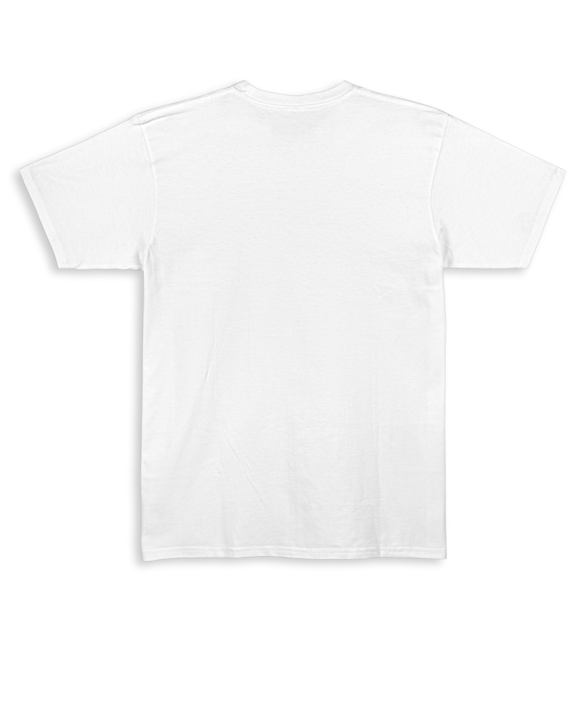 White Regular Fit T-shirt Back Design