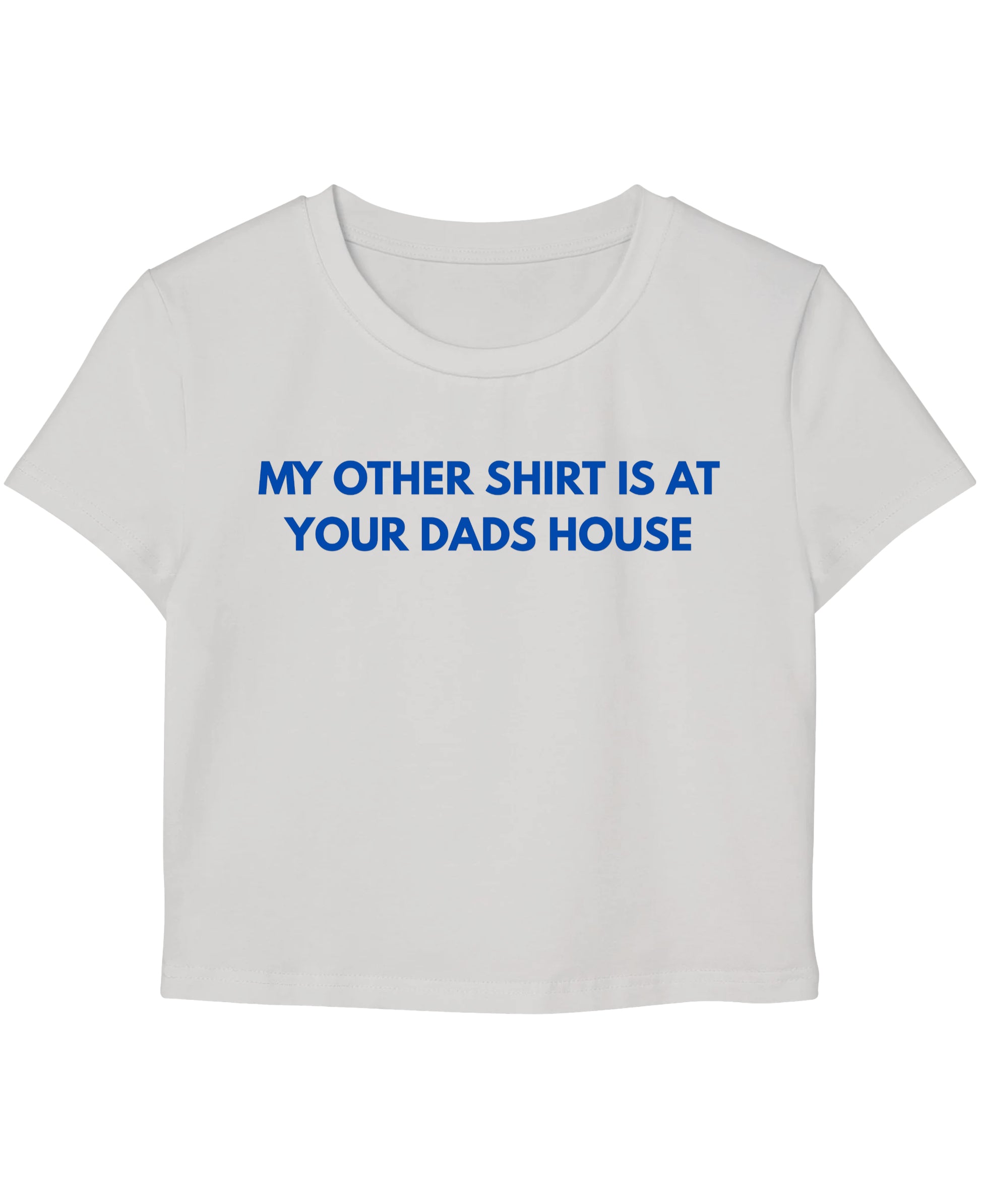 White Baby Tee Front Design