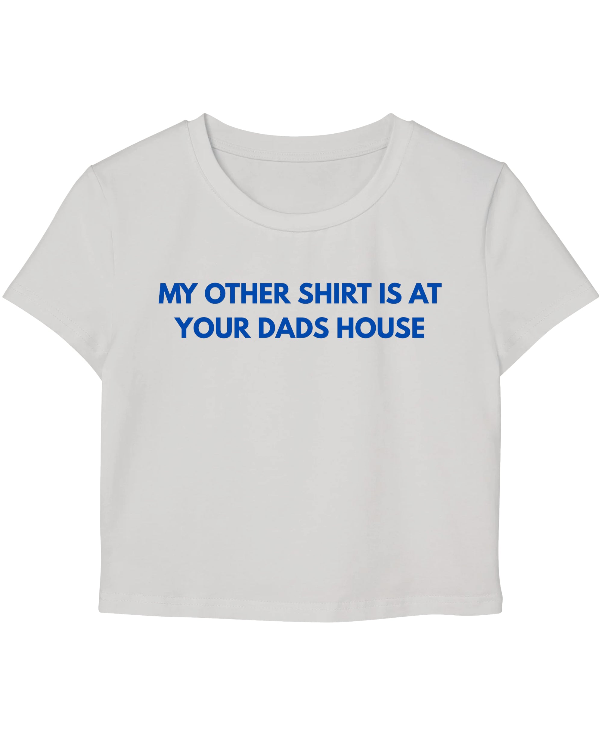 White Baby Tee Front Design
