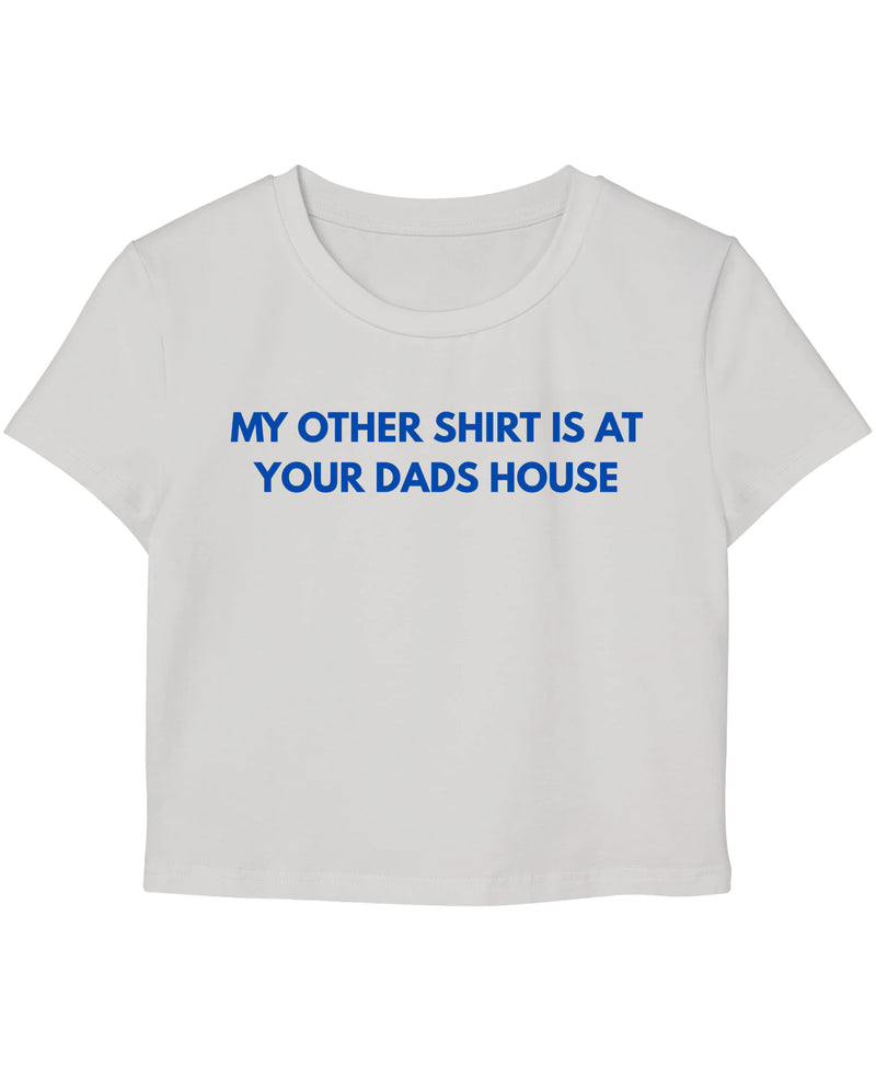 White Baby Tee Front Design