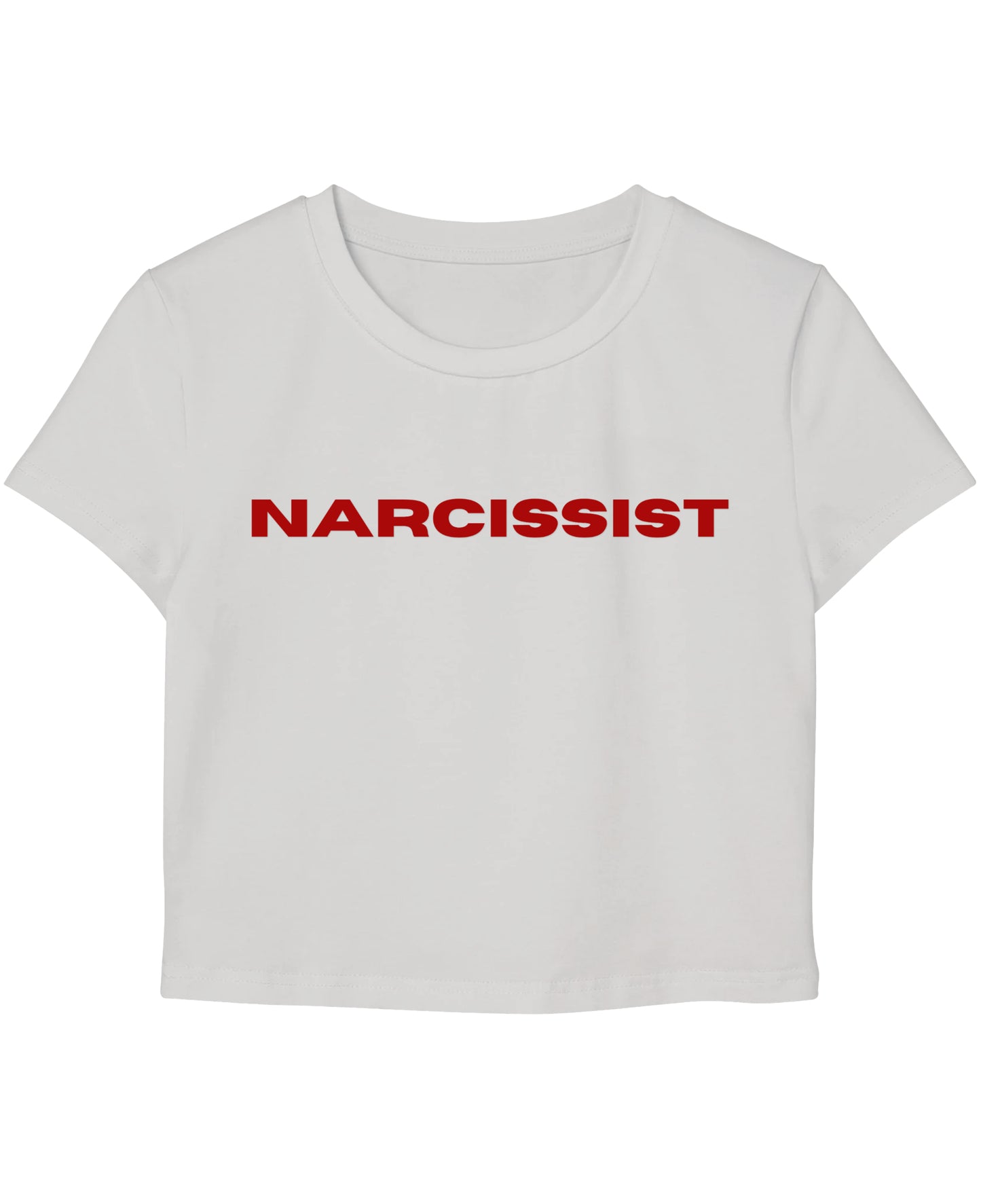 White Baby Tee Front Design