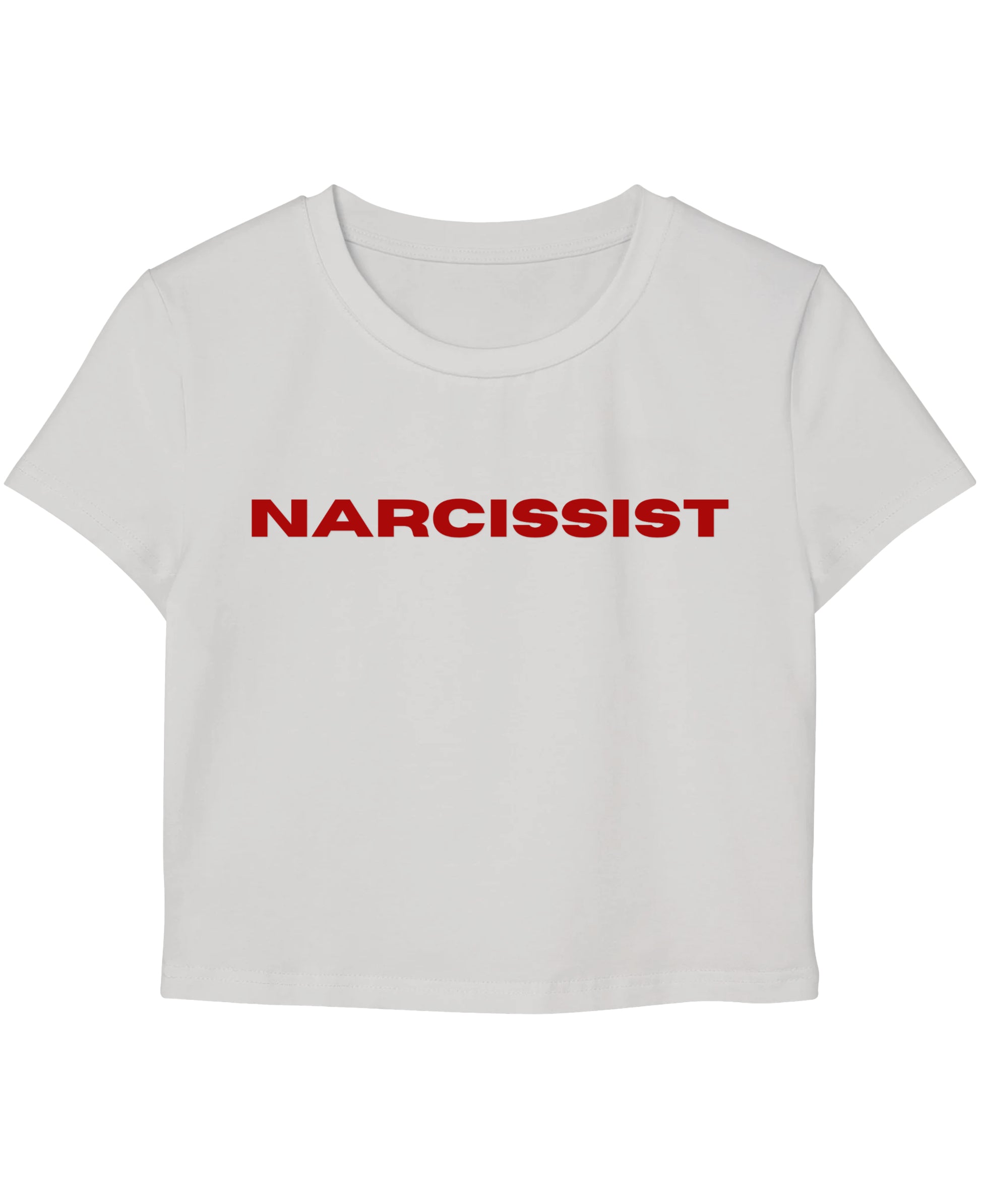 White Baby Tee Front Design