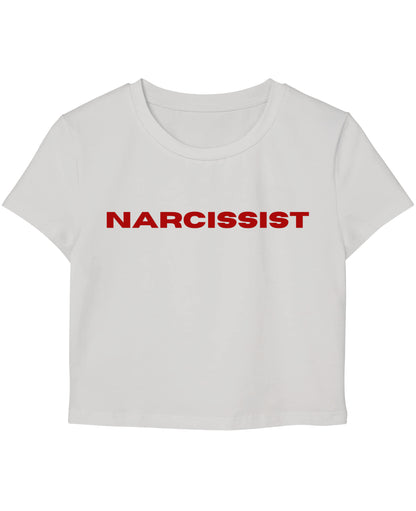 White Baby Tee Front Design