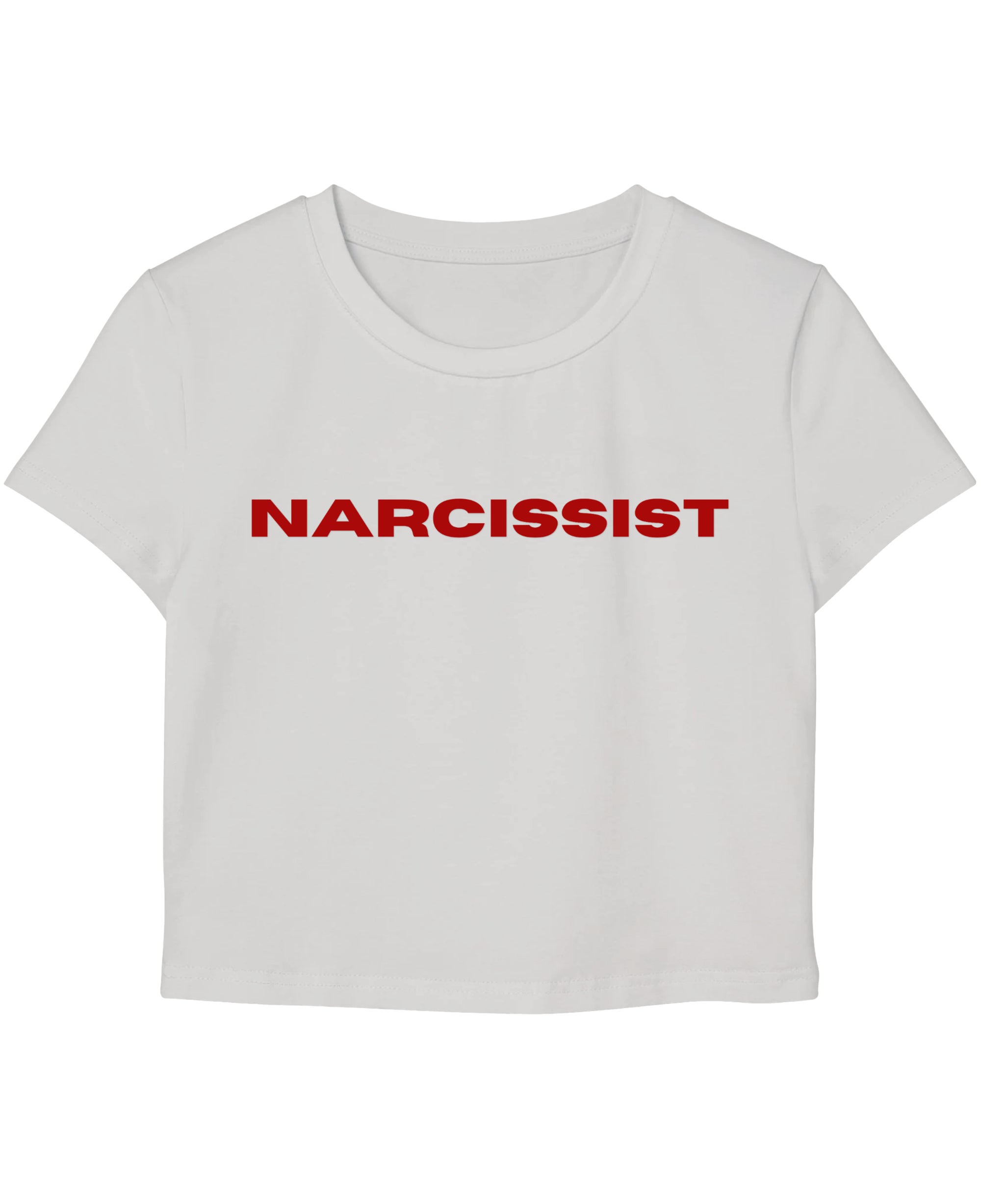 White Baby Tee Front Design