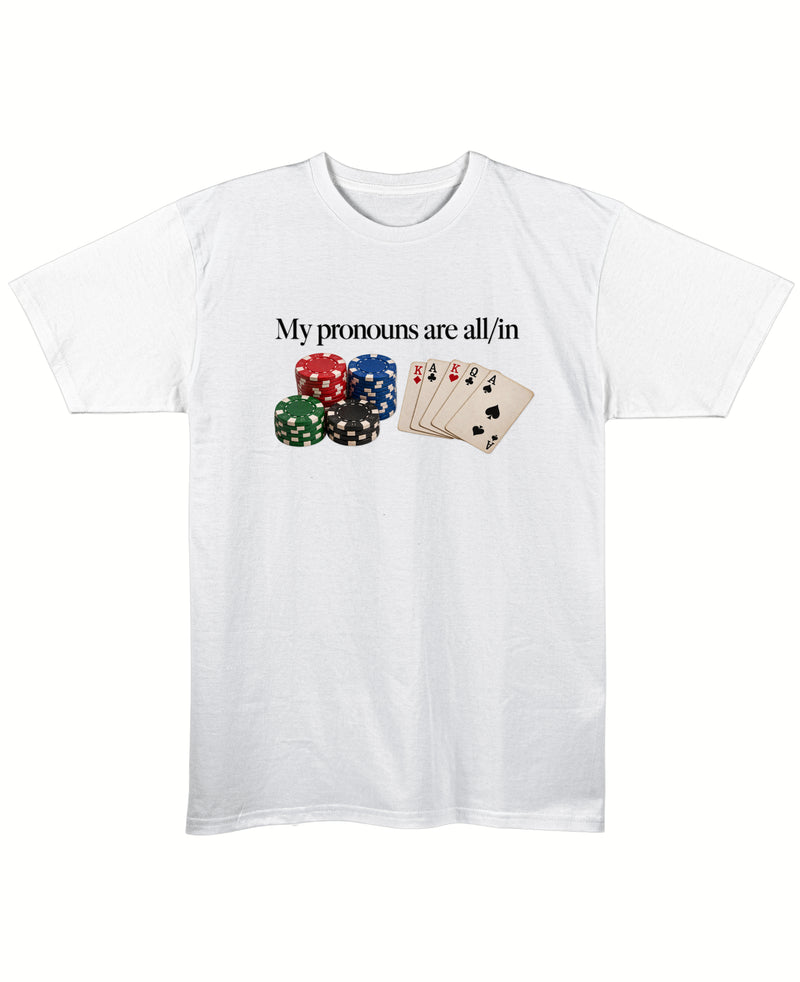 White Regular Fit T-shirt Front Design