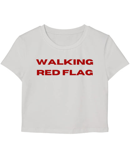 White Baby Tee Front Design