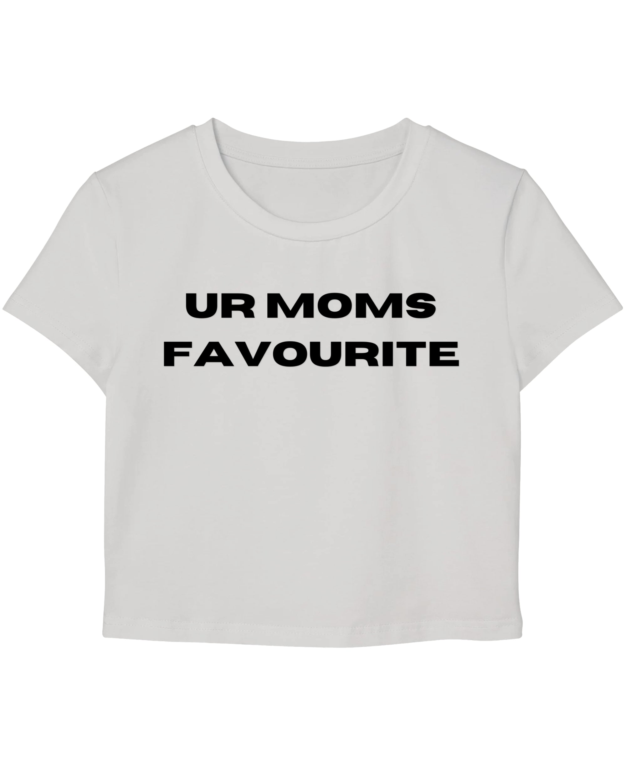 White Baby Tee Front Design
